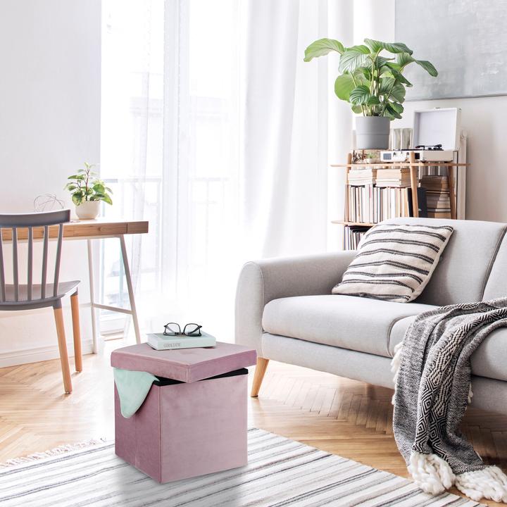 Actual product image Relaxdays Storage Ottoman