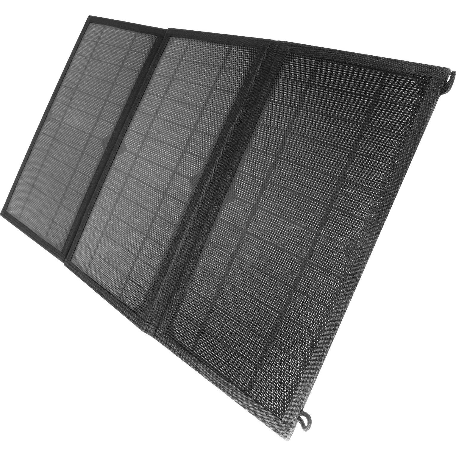 Thumbnail - Avizar USB + USB-C 18W Solarladegerät (18 W), Powerbank, Schwarz