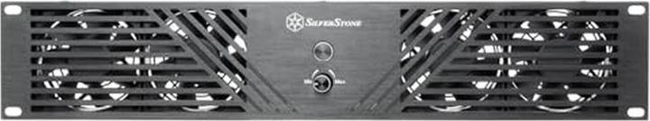 Produktbild Silverstone SST-RCP2B-480 - 2U universal cooling rack panel with 4x 80mm black Fans (80 mm, 1 x)