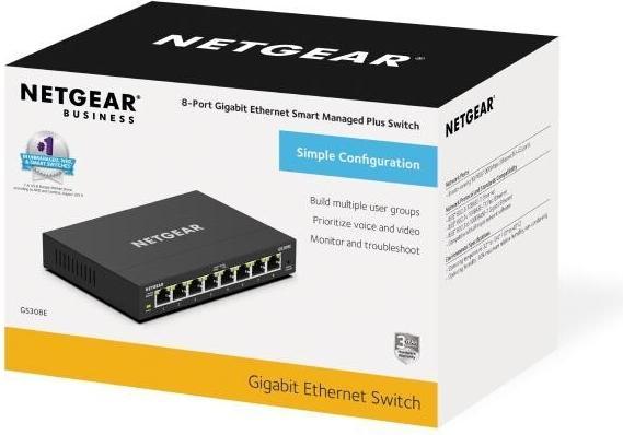 Immagine prodotto Netgear GS308E SOHO Plus (8 Porti)