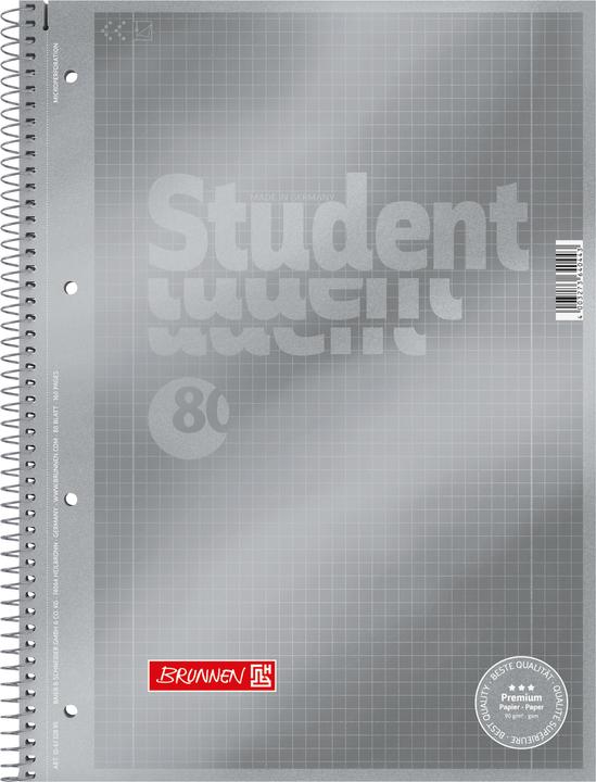 Actual product image Collegeblock Premium (A4, Checked, Soft cover)
