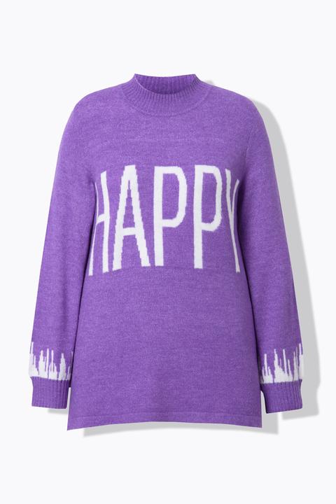 Produktbild Angel of Style Pullover, HAPPY-Statement, Ballon-Langarm (54)