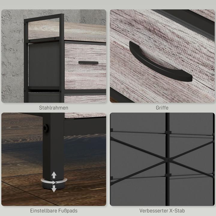 Produktbild Homcom Kommode (79 x 29 x 85 cm)