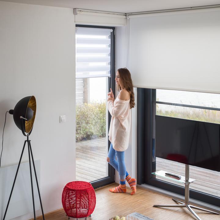 Image du produit Relaxdays Store enrouleur double face klemmfix (80 x 6,5 x 156 cm)