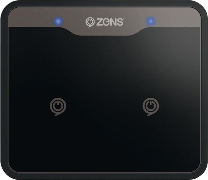 Image du produit Zens Station de charge double avec fonction de charge sans fil - Noir