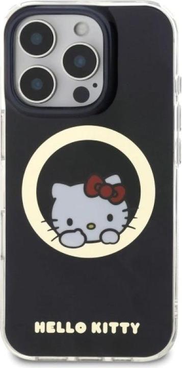 Immagine prodotto Hello Kitty HKHMP16XHSWKK Custodia rigida per iPhone 16 Pro Max 6,9" in pelle/nero IML Sweet Kitty Magsafe (Apple iPhone 16 Pro Max)