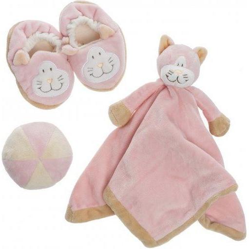 Teddykompaniet, Schmusetuch, Diinglisar, Geschenkbox, Katze rosa