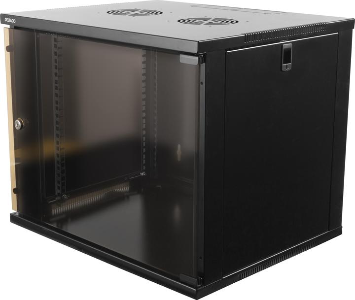 Deltaco 19-5409B stellingkast 9U Vrijstaand rek Zwart (9 HE, 19 inch rek)