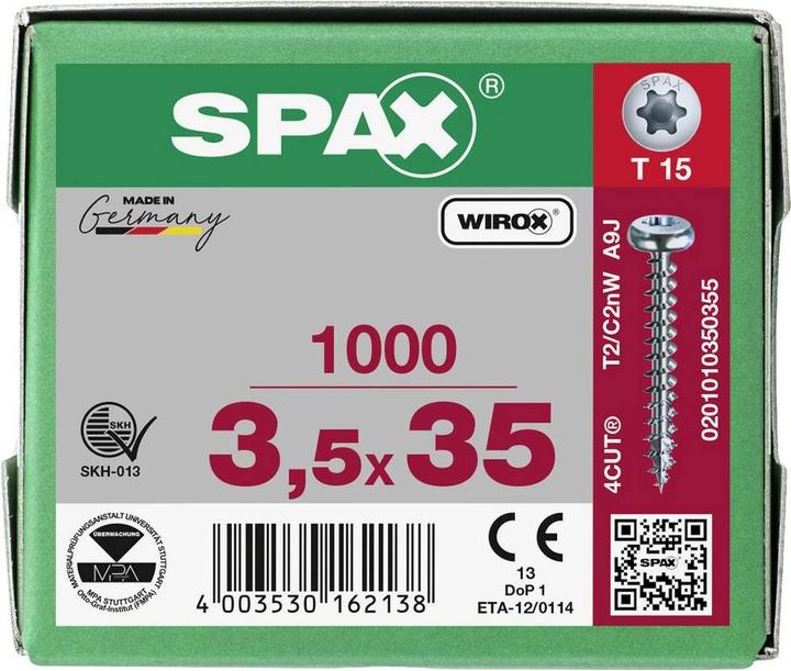 Actual product image Spax Chipboard screws (1000 Screws per piece)