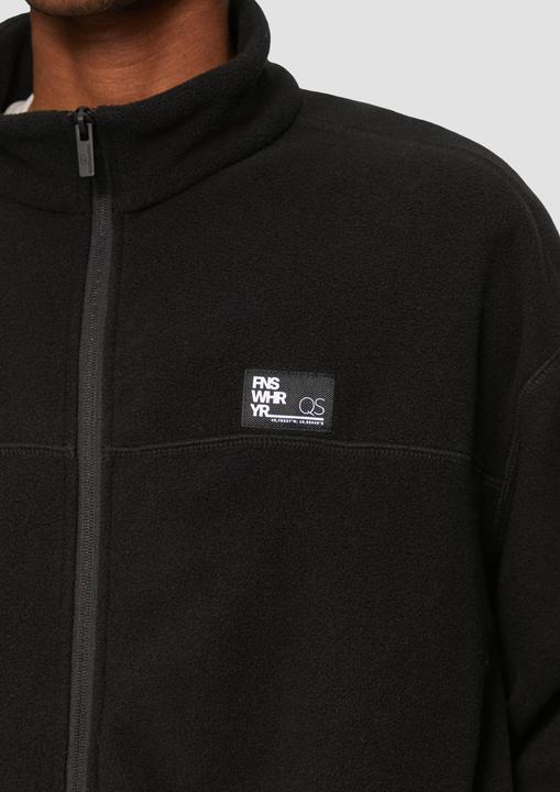 Actual product image S.Oliver Sweatshirt Jacke Fleecejacke mit Stehkragen (S)