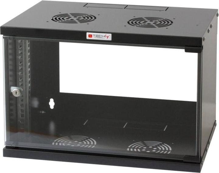 Image du produit Techly I-CASE EL-1006B45 Étagère murale en rack 6U (6 HE, Rack 19 pouces)