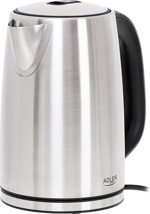 Produktbild Adler AD 1340 Electric, 2200 W, 1.7 L, Stainless steel, 360 ° rotational base, Inox (1.70 l)