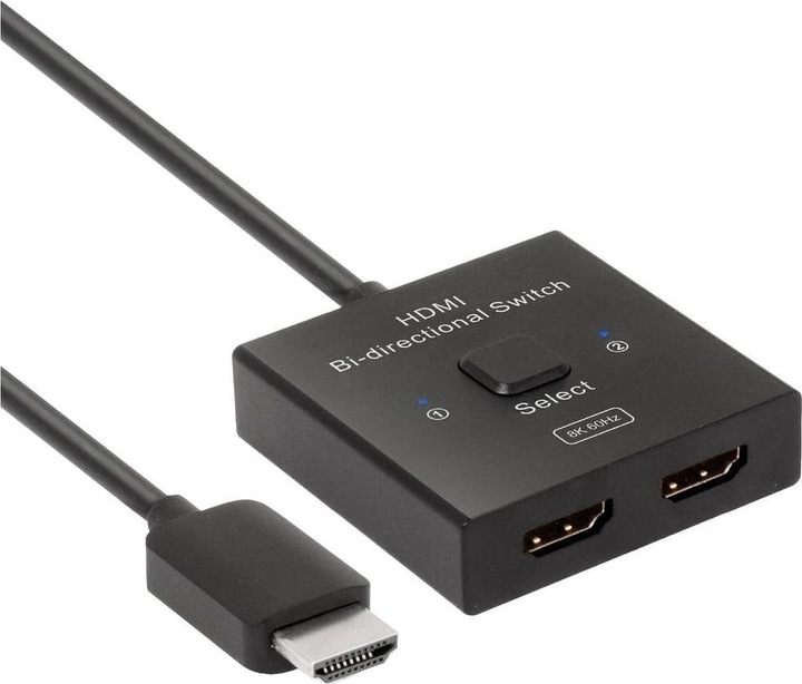 Actual product image Club 3D Club3D HDMI Switch 2-in-1 bidirectional 8K60Hz/4K120Hz UHD retail