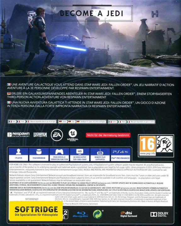 Image du produit EA Games Star Wars: Jedi Fallen Order (PS4, DE)