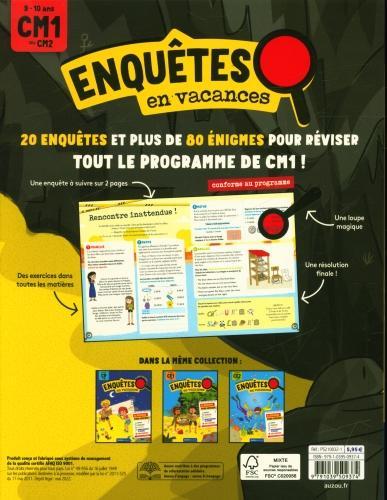 Image du produit Auzou France Enquêtes en vacances : 80 énigmes pour réviser (Français, Collectif, 2022)