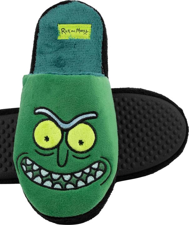 Actual product image Rick And Morty Mens Pickle Rick Slippers (39.5)
