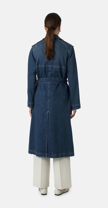Actual product image Comma Indoor-Jacke Elastischer Denim-Trenchcoat mit aufgesetzten Taschen