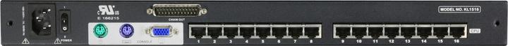 Produktbild Aten 16-Port LCD Cat5e 6 KVM Over IP Switch Dual Rail German KL1516AiN D