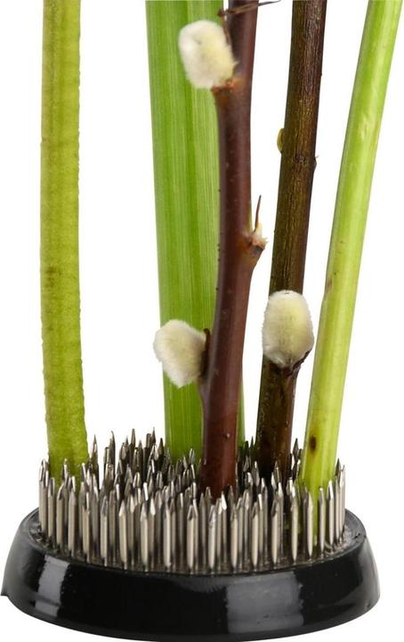 Actual product image Esschert Design Plug-in hedgehog Kenzan L Black/Silver (6.10 cm, 6.10 cm)