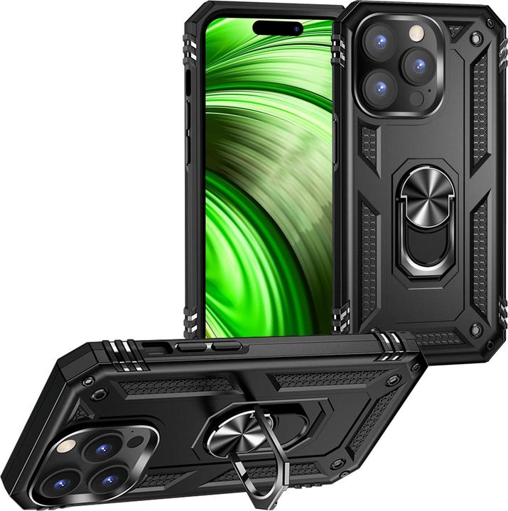 Actual product image Nalia Shockproof Military Style Ring Cover (Apple iPhone 14 Pro)