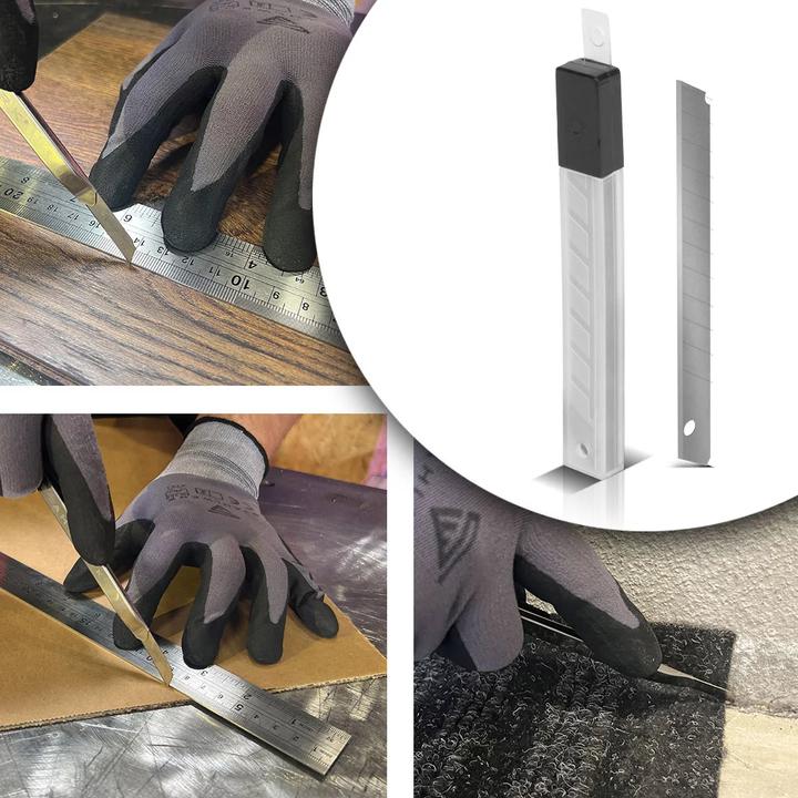 Image du produit Stahlwerk Lames 9 mm pour cutters par lot de 200 Lames sécables (Lame de rechange)