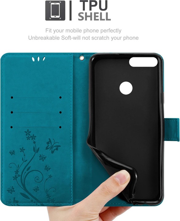 Actual product image Cadorabo Flower Book Cover (Honor 9 Lite)