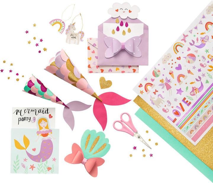 Produktbild Folia Bastelblock Glitter (27x)