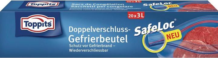 Produktbild Toppits Doppelverschluss Gefrierbeutel 20 x 3L (20 x)