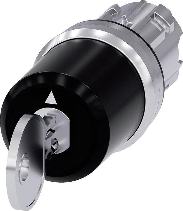 Actual product image Siemens Key switch Head 22mm round metal I-O-II