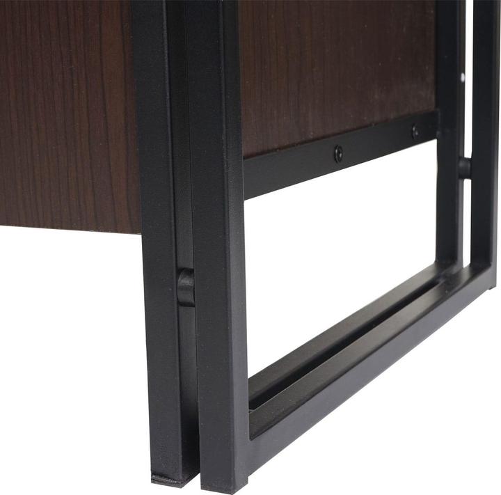 Image du produit Mendler Buffet HWC-A27, 80x160x40cm, brun foncé (80 x 160 x 40 cm)