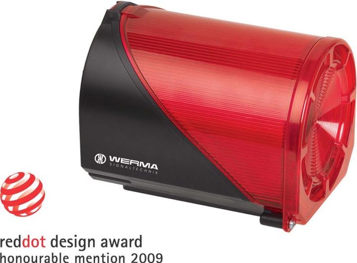 Image du produit Werma Eclair led/sirène 114dB 24Vca/cc rouge