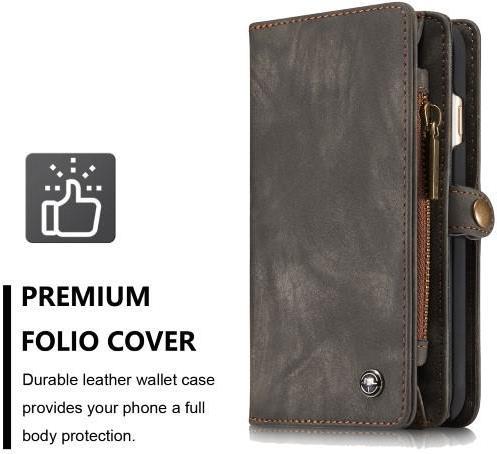 Caseme Leather wallet with plastic cover