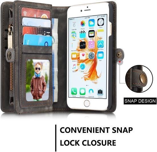 Actual product image Caseme Leather wallet with plastic cover