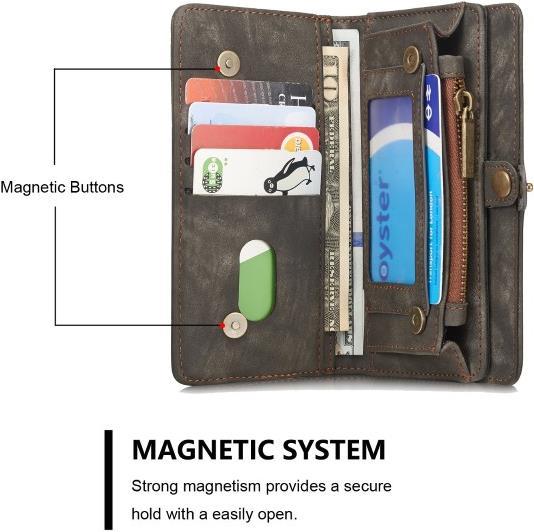 Actual product image Caseme Leather wallet with plastic cover
