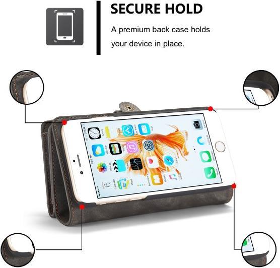 Actual product image Caseme Leather wallet with plastic cover