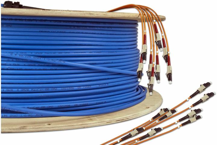 Actual product image Wirewin Fibre optic installation cable 12xLC-LC, MM, OM4, 80m (80 m)