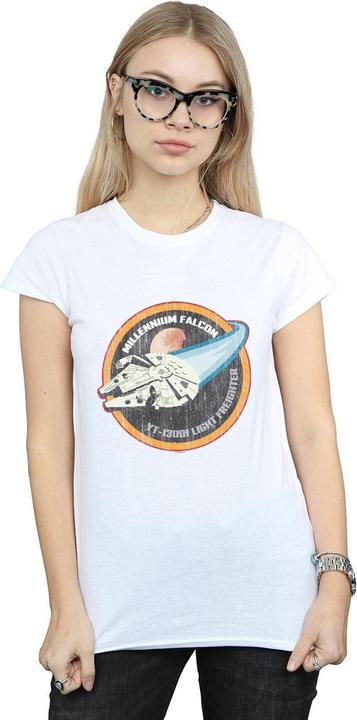 Immagine prodotto Star Wars Millennium Falcon Badge Maglietta Donna (S)