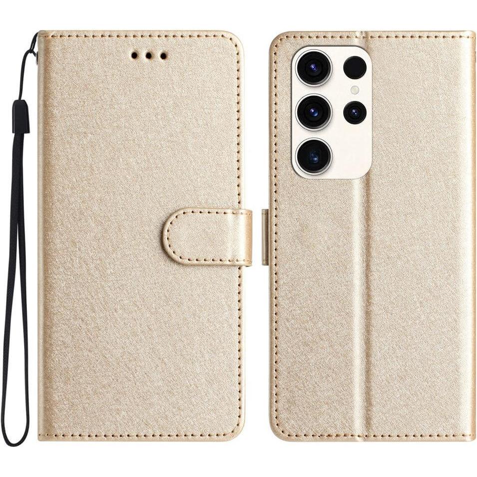 Cover-Discount Silk Texture Etui Hülle gold (Samsung Galaxy S24 Ultra), Smartphone Hülle, Gold