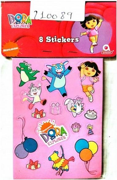 Actual product image Dora The Explorer Characters Stickers (Pack of 8)