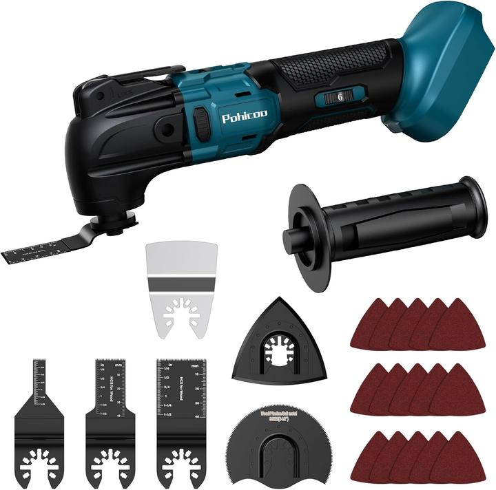 Actual product image Pohicoo Oszillationswerkzeug Akku-Multitool (Multifunctional tool)