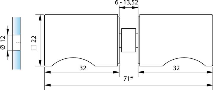 Produktbild Pauli+Sohn Glastürknopf 8691 (Türgarnitur, Türgriff)