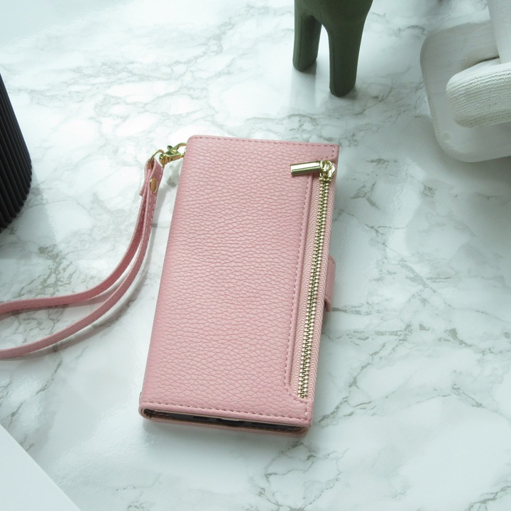Actual product image PhoneLook Flip wallet cover made from vegan leather with wallet case and magnetic fastener (Apple iPhone 15 Pro Max)