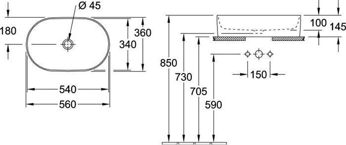 Productafbeelding Villeroy & Boch Collaro (360 mm, 560 mm)