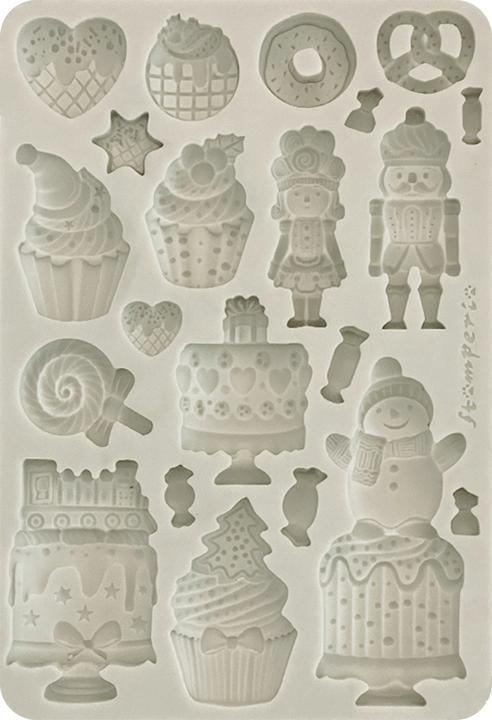 Actual product image Stamperia Silikonform A5 "Candy Christmas -Cakes"