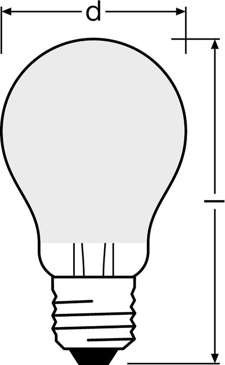 Image du produit Osram Base Led Classic A (E27, 5x)