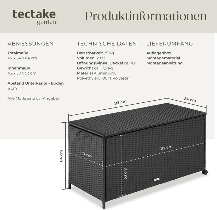 Produktbild tectake Auflagenbox