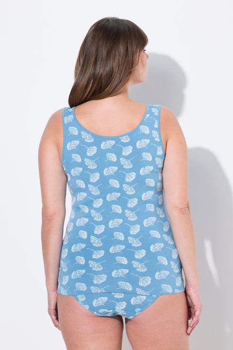 Produktbild Ulla Popken Tanktops, 2er-Pack, uni/Gingko, Rundhals (50, 52)