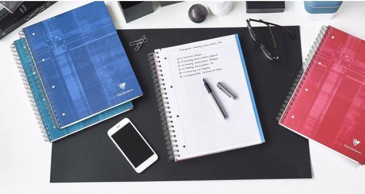 Produktbild Clairefontaine Bindo Block, 120 Blatt, A4, 5 mm kariert, assortiert (A4, Kariert)