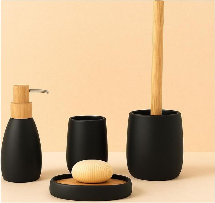 Produktbild Steinbach Sven Polyresin Wc Garnitur schwarz