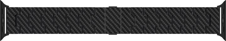 Produktbild Pitaka Band Carbon Fiber Retro for Apple Watch 1/2/3/4/5/6/7/8/9/10/SE/Ultra/Ultra2 black grey (Carbonfaser)